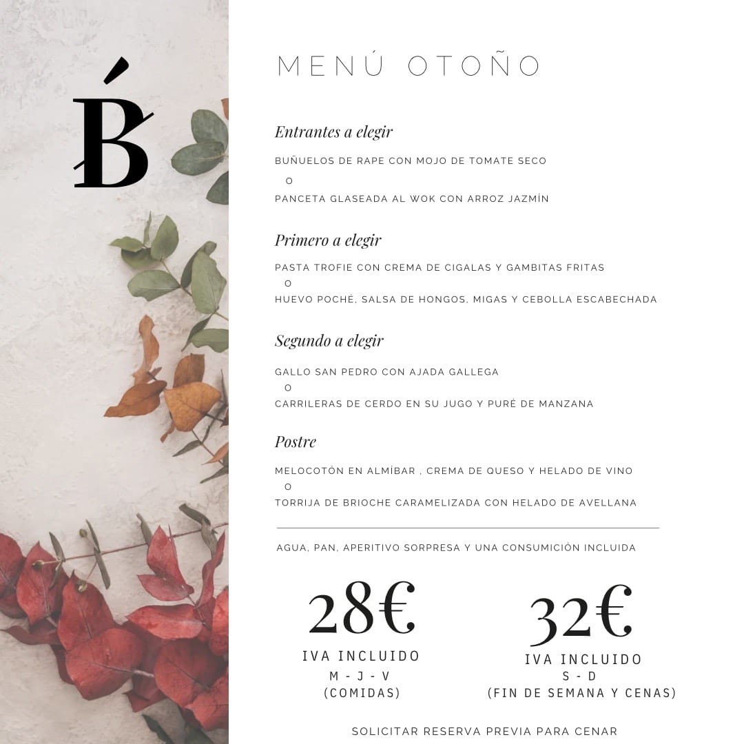 Menú otoño